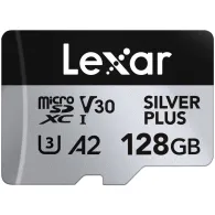 Karta pamięci Lexar microSDXC 128 GB Professional SILVER PLUS LSDSIPL128G-BNNNG - 205|150MB|s, UHS-I, C10, A2, V30, U3