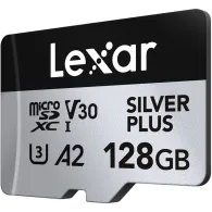Karta pamięci Lexar microSDXC 128 GB Professional SILVER PLUS LSDSIPL128G-BNNNG - 205|150MB|s, UHS-I, C10, A2, V30, U3