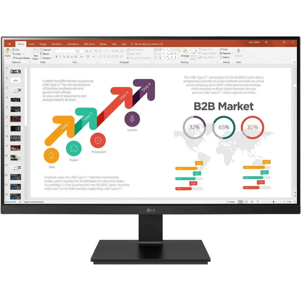 Monitor LG 27BL650C-B, 27", 1920x1080 (FHD), 75Hz, IPS, 5 ms, Czarne | Sklep ITnes.pl, IT for BUSINESS
