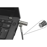 Linka zabezpieczająca Dicota Security Cable Nano Lock Ultra Slim Keyed 2.5x6 mm D31886 - Kolor srebrny, Czarna | Sklep ITnes.pl 