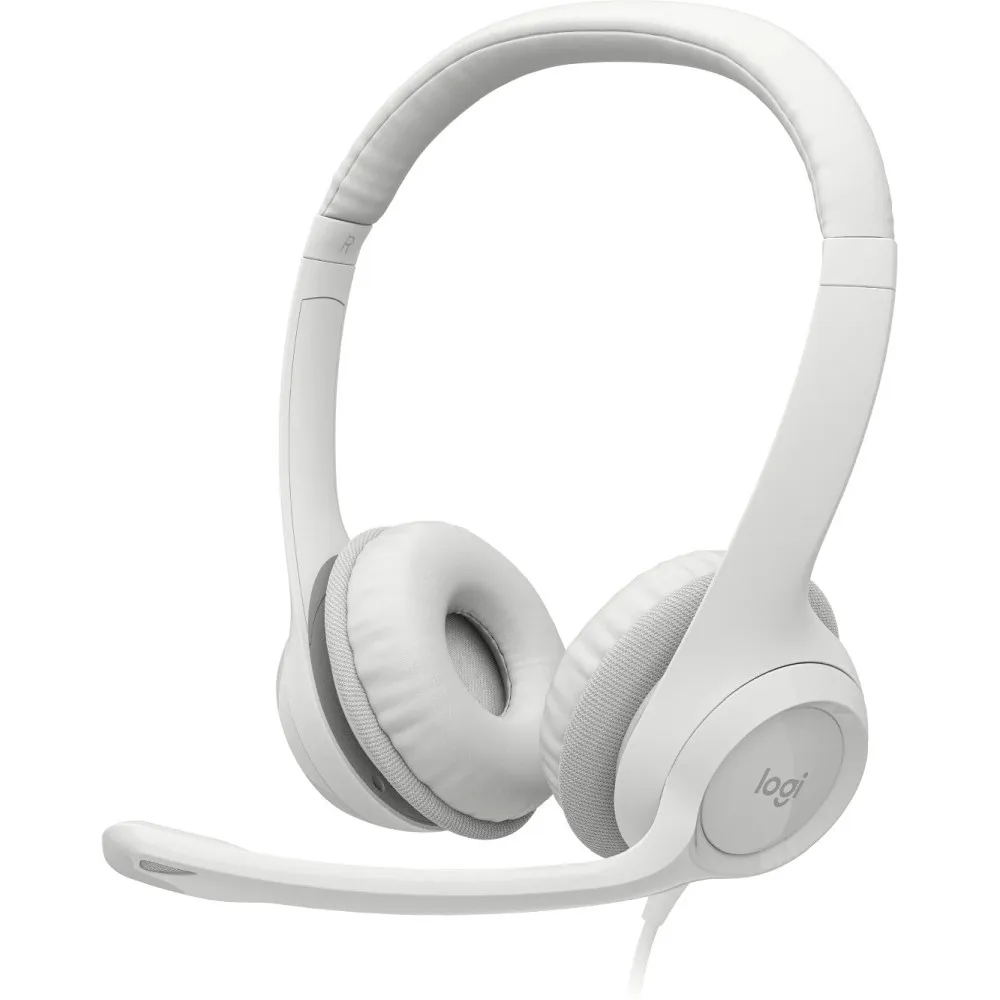 Słuchawki nauszne Logitech H390 981-001286 - Białe