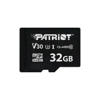 Karta pamięci Patriot VX Series MicroSDHC 32GB PSF32GVX31MCH - 90/80 MB/s, V30, U3, UHS-I, Czarna