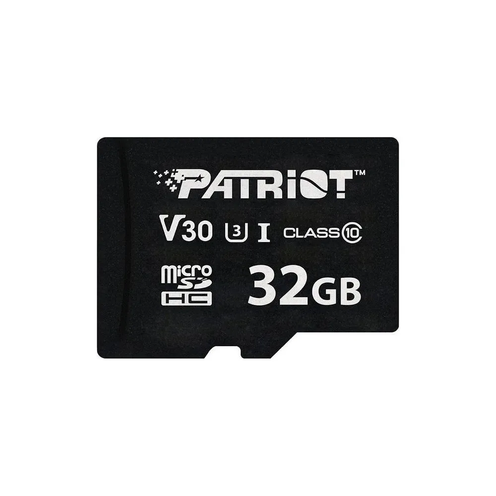 Karta pamięci Patriot VX Series MicroSDHC 32GB PSF32GVX31MCH - 90/80 MB/s, V30, U3, UHS-I, Czarna