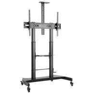 Stojak podłogowy mobilny na monitor Techly LCD/LED 60"-100" 107111 - 100 kg/Czarny | Sklep ITnes.pl - IT for BUSINESS