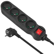 Listwa zasilająca Maclean Energy 4-outlet with switch 2300W - 4 gniazd, 1,4 m, Czarna - MCE180 | Sklep ITnes.pl - IT for BUSINES