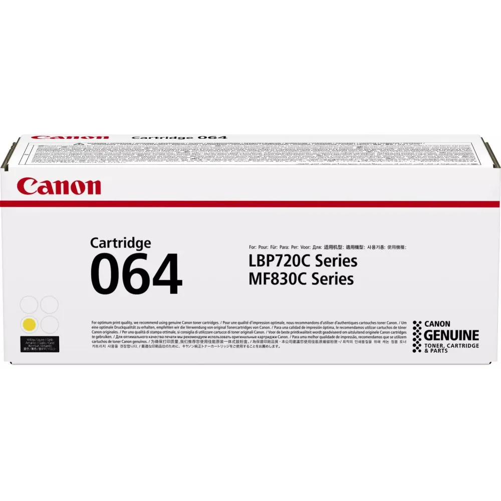 Toner Canon CRG-064H Yellow 4932C001 - Oryginał, 10400 stron Toner Canon CRG-064H Yellow 4932C001 - Oryginał, 10400 stron