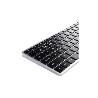 Klawiatura bezprzewodowa Satechi Slim X1 ST-BTSX1S - Bluetooth do trzech urządzeń, USB-C, Srebrna