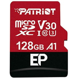 Karta pamięci Patriot EP Series 128GB microSDXC V30 PEF128GEP31MCX - Czerwona, Czarna