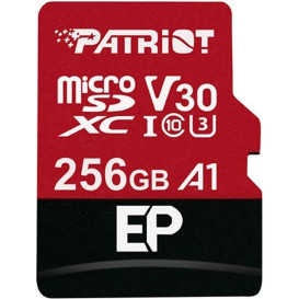 Karta pamięci Patriot EP Series 256GB microSDXC V30 PEF256GEP31MCX - Czerwona, Czarna