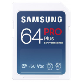 Karta pamięci Samsung PRO Plus SDXC 64GB UHS-I U3 MB-SD64K, EU - zdjęcie poglądowe 1