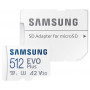 Karta pamięci Samsung EVO PLUS microSDXC 512GB UHS-I U3 + adapter MB-MC512KA, EU - zdjęcie poglądowe 3