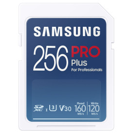 Karta pamięci Samsung Pro PLUS SDXC 256GB UHS-I U3 MB-SD256K/EU - Niebieska