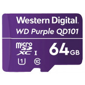 Karta pamięci WD Purple SC QD101 Ultra Endurance microSD 64GB WDD064G1P0C - Fioletowa