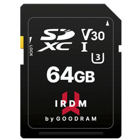 Karta pamięci GoodRAM SDXC 64GB IRDM UHS-I U3 IR-S3A0-0640R12 - zdjęcie poglądowe 1