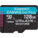 Karta pamięci Kingston microSDXC Canvas Go Plus 128GB SDCG3/128GBSP - Czarna, Niebieska