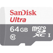 Karta pamięci SanDisk Ultra 64GB microSDXC 100MB, s Class 10 UHS-I SDSQUNR-064G-GN3MN - zdjęcie poglądowe 1