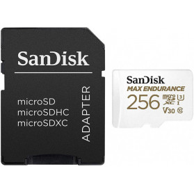 Karta pamięci SanDisk Max Endurance microSDXC 256GB Class 10 U3 + adapter SDSQQVR-256G-GN6IA - zdjęcie poglądowe 2