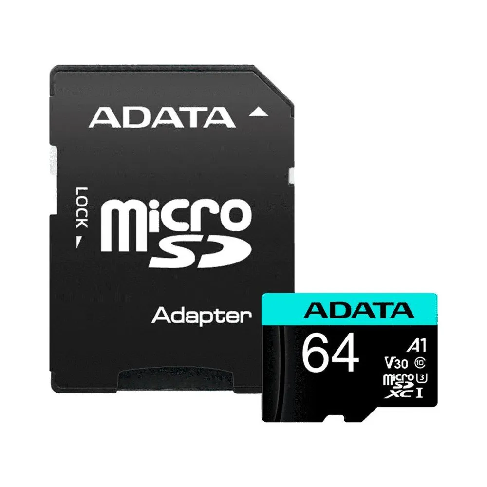 Karta ADATA Premier Pro MicroSDXC 64 GB Class 10 UHS-I/U3 A2 V30 AUSDX64GUI3V30SA2-RA1 - Czarna | Sklep ITnes.pl - IT for BUSINE Karta ADATA Premier Pro MicroSDXC 64 GB Class 10 UHS-I/U3 A2 V30 AUSDX64GUI3V30SA2-RA1 - Czarna | Sklep ITnes.pl - IT for BUSINE