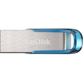 Pendrive SanDisk Ultra Flair 64GB USB 3.0 SDCZ73-064G-G46B - Kolor srebrny, Niebieski