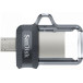 Pendrive SanDisk Ultra Dual Drive m3.0 128GB SDDD3-128G-G46 - Kolor srebrny, Szary