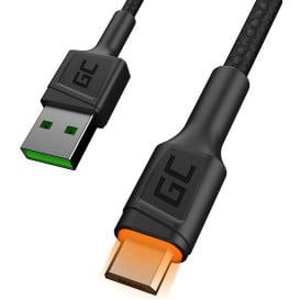 Kabel Green Cell Ray USB-A / microUSB KABGC04 - 1,2 m, Czarny