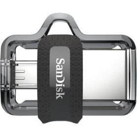 Pendrive SanDisk Ultra Dual Drive 16GB microUSB USB 3.0 SDDD3-016G-G46 - Kolor srebrny, Szary