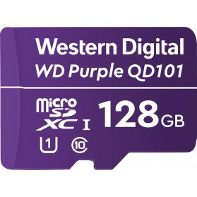 Karta pamięci WD Purple MicroSDXC 128GB Class 10 UHS-I/U1 WDD128G1P0C - Fioletowa
