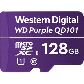 Karta pamięci WD Purple MicroSDXC 128GB Class 10 UHS-I, U1 WDD128G1P0C - zdjęcie poglądowe 1