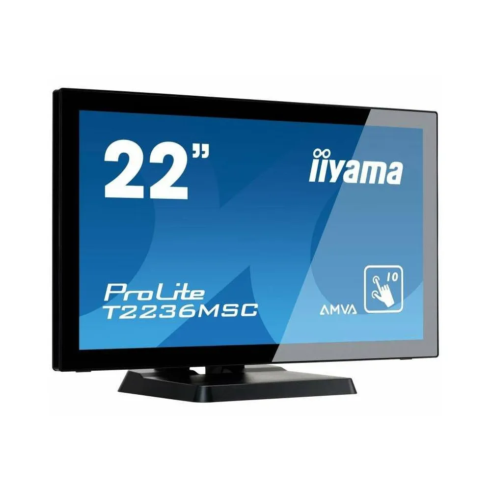 Monitor iiyama ProLite Touch Entry T2236MSC-B2 - 21,5"/1920x1080 (Full HD)/60Hz/AMVA/8 ms/dotykowy/Czarny