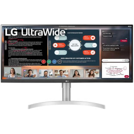 Monitor LG 34WN650-W.AEU - 34"/2560x1080/21:9/IPS/FreeSync/5 ms/Czarno-białe