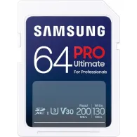 Karta pamięci Samsung PRO Ultimate SDXC 64GB UHS-I U3 MB-SY64S/WW - Niebieska