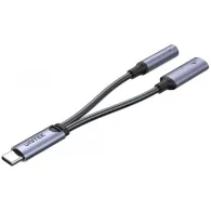 Kabel Unitek USB-C, MiniJack 3,5mm USB-C 60W M205A - zdjęcie poglądowe 1