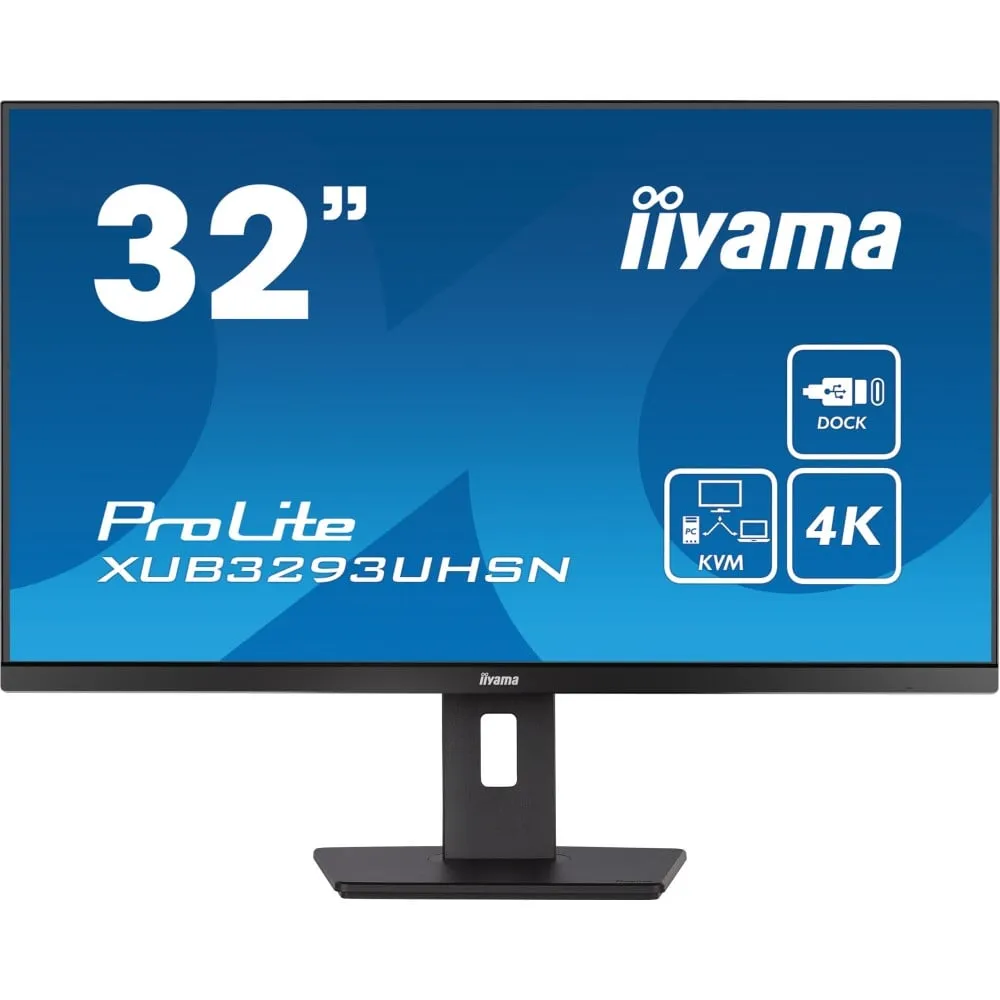 Monitor iiyama ProLite XUB3293UHSN-B5, 31,5", 3840x2160 (4K), 60Hz, IPS, 4 ms, USB-C, Czarny | Sklep ITnes.pl, IT for BUSINESS