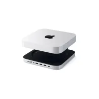 Replikator portów USB-C Satechi Aluminum Hub do Mac Mini ST-ABHFS - USB-C, 3x USB-A, microSD i SD, Audio, Srebrny