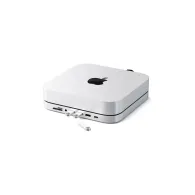 Replikator portów USB-C Satechi Aluminum Hub do Mac Mini ST-ABHFS - USB-C, 3x USB-A, microSD i SD, Audio, Srebrny