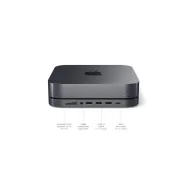 Replikator portów USB-C Satechi Aluminum Hub do Mac Mini ST-ABHFS - USB-C, 3x USB-A, microSD i SD, Audio, Srebrny