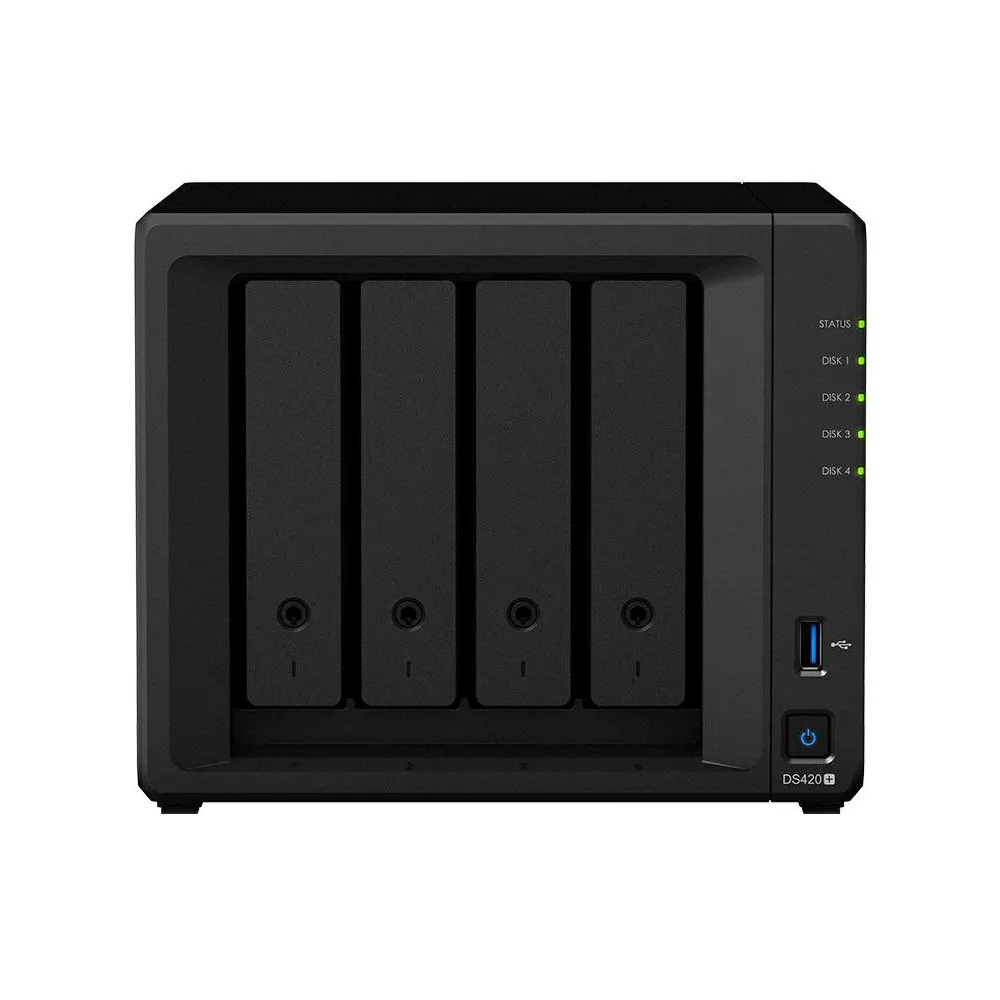 Serwer NAS Synology Desktop Plus DS420Q6, Desktop, Intel Celeron J4025, 6GB RAM, 16TB, 4 wnęki, 2 x M.2 | Sklep ITnes.pl, IT for