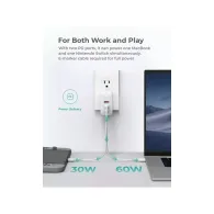 Ładowarka sieciowa AUKEY Omnia Mix PA-B6S WHITE 90W - 2x USB-C, 1x USB-A, Power Delivery 3.0, Biała