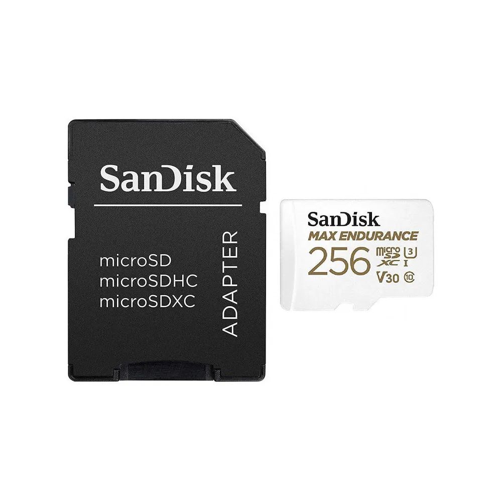 Karta pamięci SanDisk Max Endurance microSDXC 256GB Class 10 U3 + adapter - Biała - SDSQQVR-256G-GN6IA | Sklep ITnes.pl - IT for