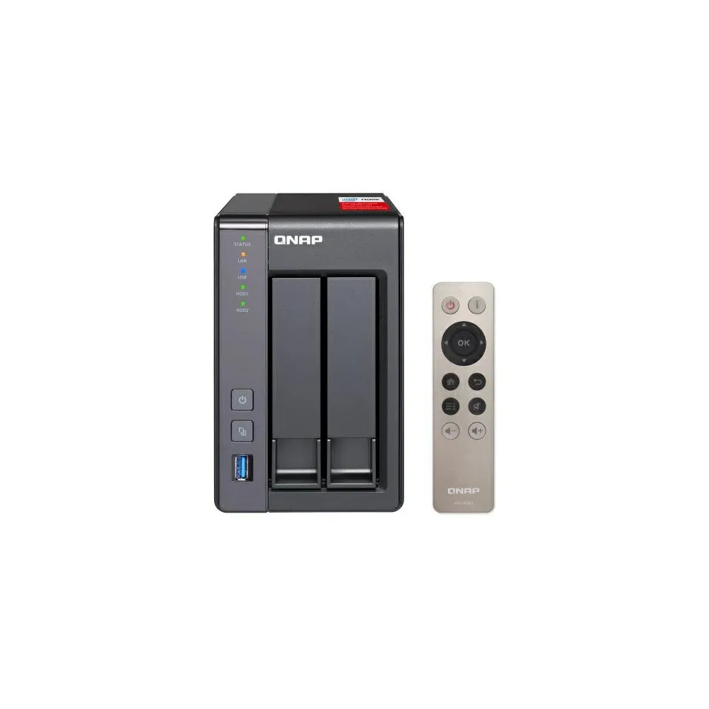 Serwer NAS QNAP Tower TS-251-RZ6Q, Tower, Intel Celeron J1900, 8GB RAM, 12TB, 2 wnęki, hot-swap | Sklep ITnes.pl, IT for BUSINES