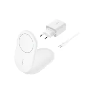 Ładowarka indukcyjna Belkin Magnetic Foldable Wireless Charger with Qi2 15W WIB007VFWH - Biała