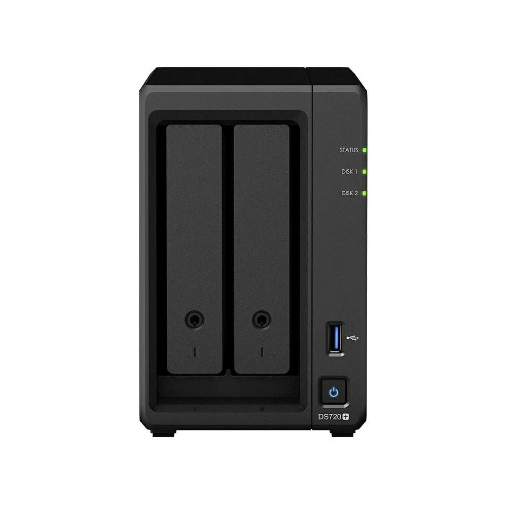 Serwer NAS Synology Desktop Plus DS72057, Tower, Intel Celeron J4125, 6GB RAM, 12TB, 2 wnęki, 2 x M.2, 3 lata Carry-in | Sklep I