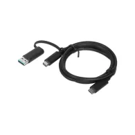 Kabel Lenovo Hybrid USB-C z USB-A 4X90U90618, 1 m, Czarny | Sklep ITnes.pl, IT for BUSINESS