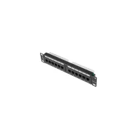 Lanberg PATCH PANEL 12 PORT 1U 10" KAT5E CZARNY - PPU5-9012-B | Sklep ITnes.pl - IT for BUSINESS