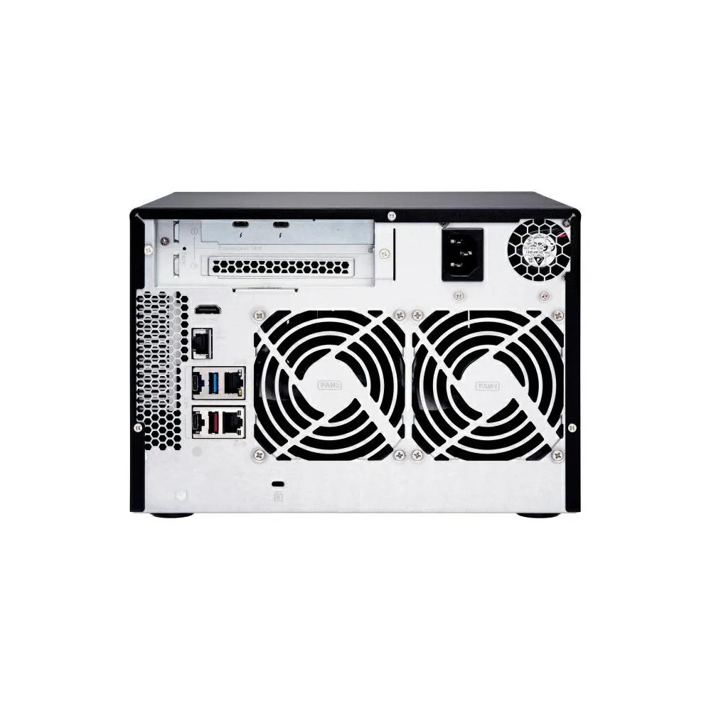 Serwer NAS QNAP Tower TVS-672XT-I3-8A4 - Tower/Intel Core i3-8100T/64 GB RAM/28 TB/6 wnęk/hot-swap - zdjęcie