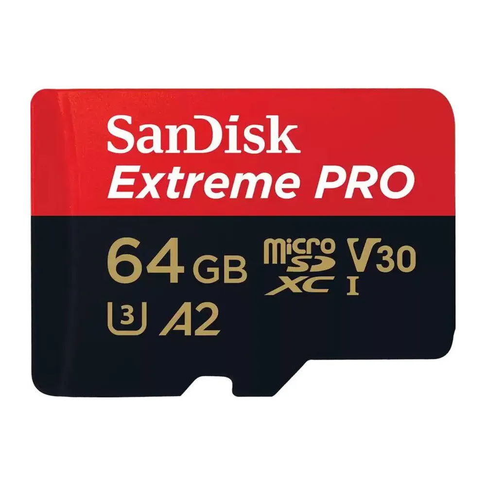 Karta pamięci SanDisk microSDXC Extreme Pro 64GB SDSQXCU-064G-GN6MA - Czarna, Czerwona | Sklep ITnes.pl - IT for BUSINESS