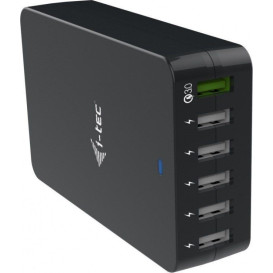 Ładowarka i-tec Smart Charger 6x USB-A 3 A CHARGER6P52W - 6 portów, Czarna