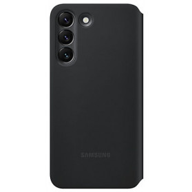 Etui na smartfon Samsung Smart Clear View Cover EF-ZS906CBEGEE do Galaxy S22+ 5G - Czarne - zdjęcie 5