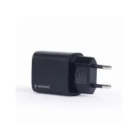 Ładowarka sieciowa Gembird 18W USB-A USB-C TA-UQC3-03 - Czarna