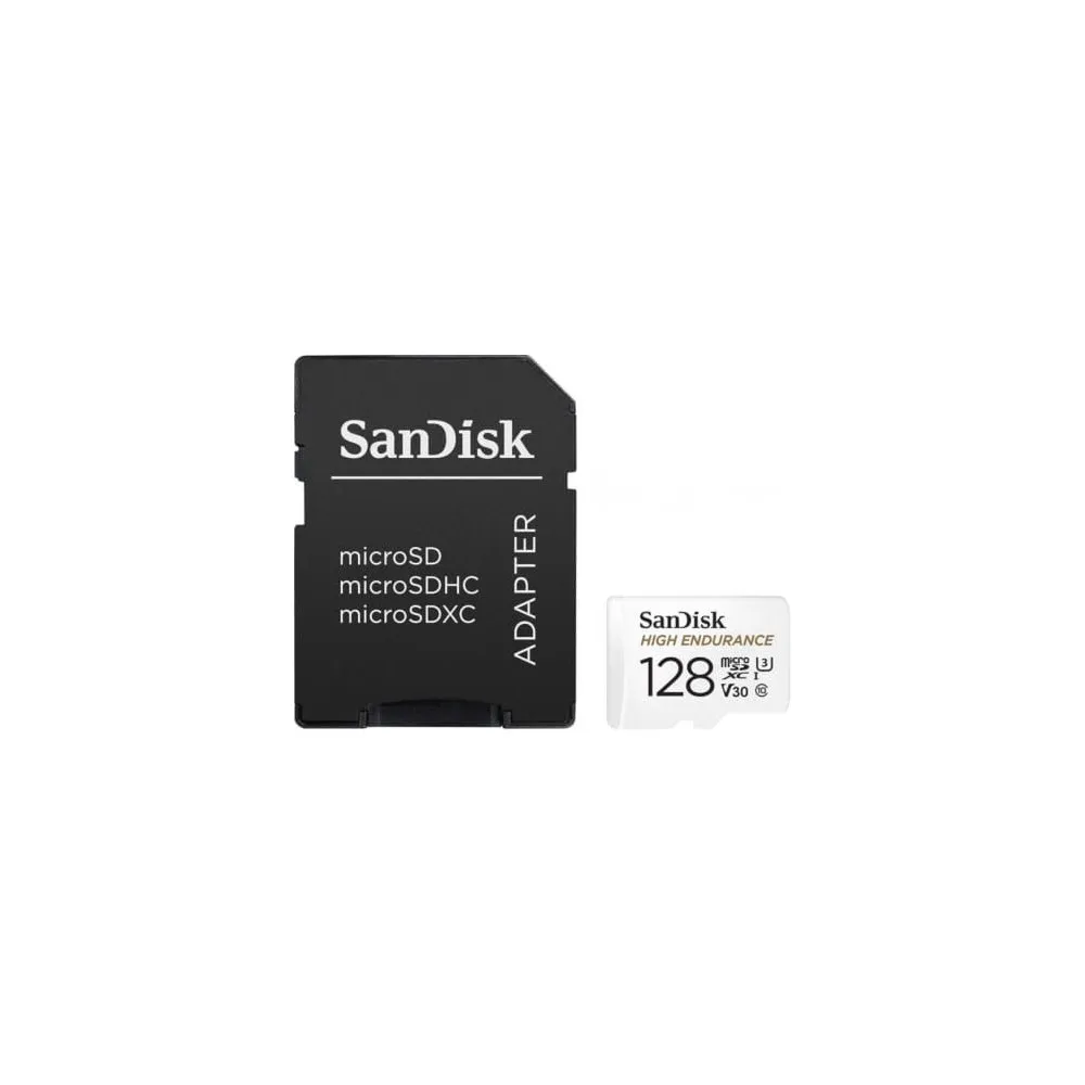 Kart pamięci SanDisk High Endurance microSDXC 128GB V30 + adapter SDSQQNR-128G-GN6IA - Biała | Sklep ITnes.pl - IT for BUSINESS